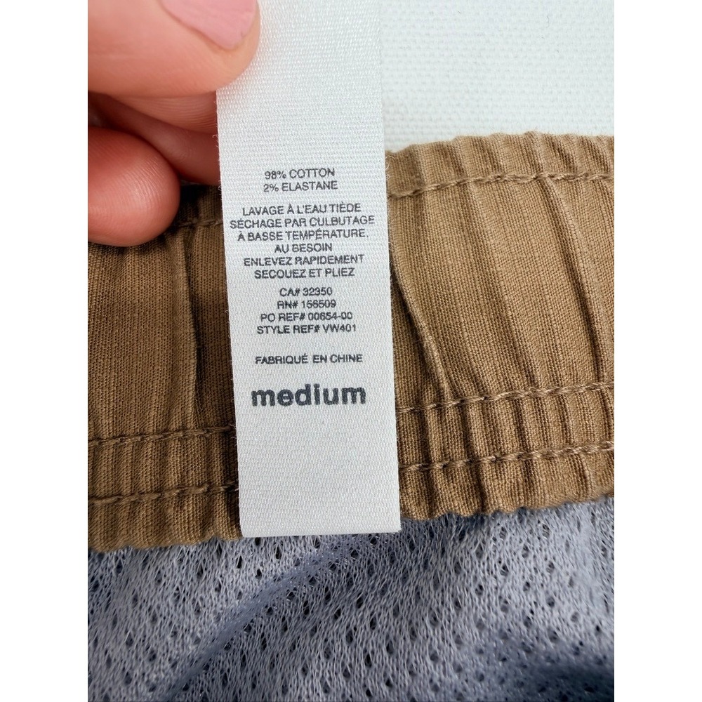 Vuori Ripstop Straight Pants Tan Drawstring Hiking Travel M - Picture 12 of 16